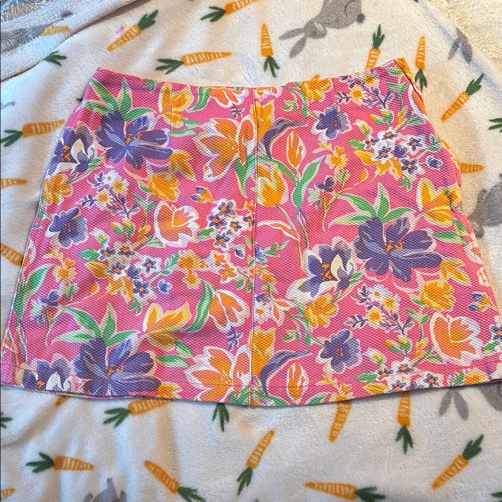 Tommy Hilfiger Floral Skater Mini Skirt Sz 6